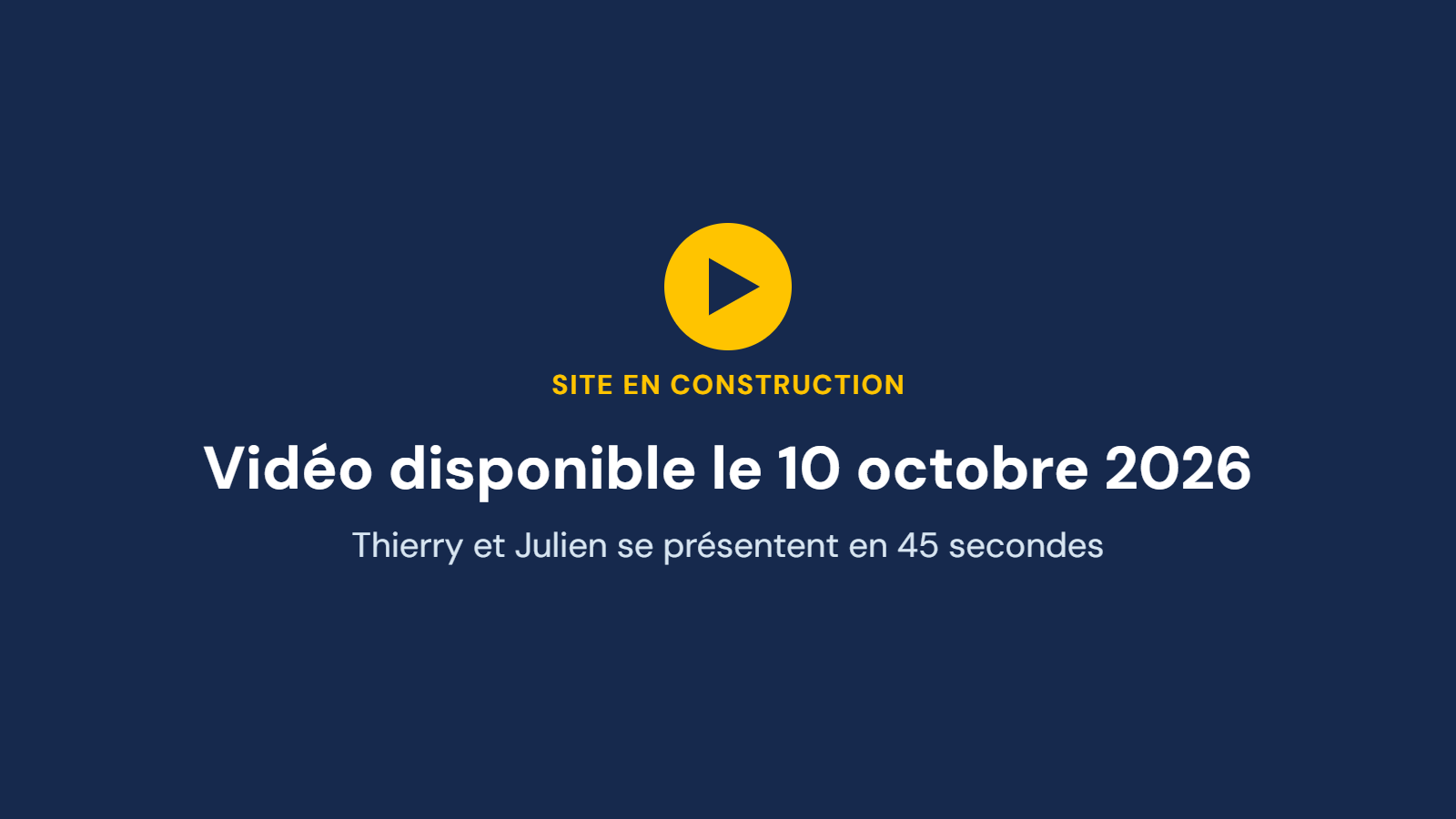 Vidéo de Thierry à tourner : portrait des deux frères